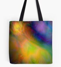 Yellow Northern Lights Pattern Tote Bag