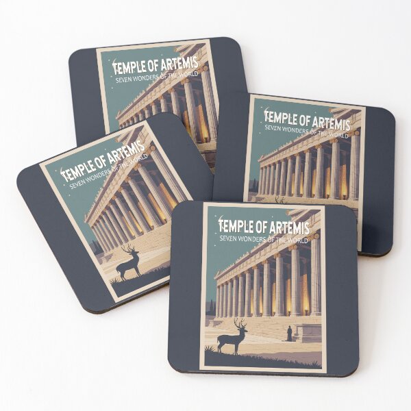 Item preview, Temple of Artemis Illustration Seven Wonders Vintage designed and sold by KrisSidDesigns.