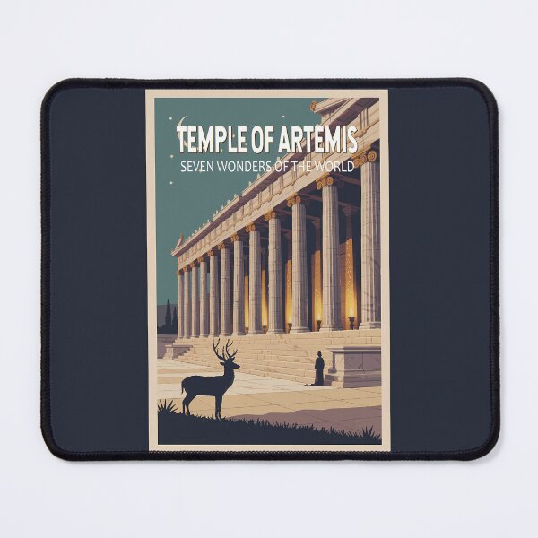 Item preview, Temple of Artemis Illustration Seven Wonders Vintage designed and sold by KrisSidDesigns.