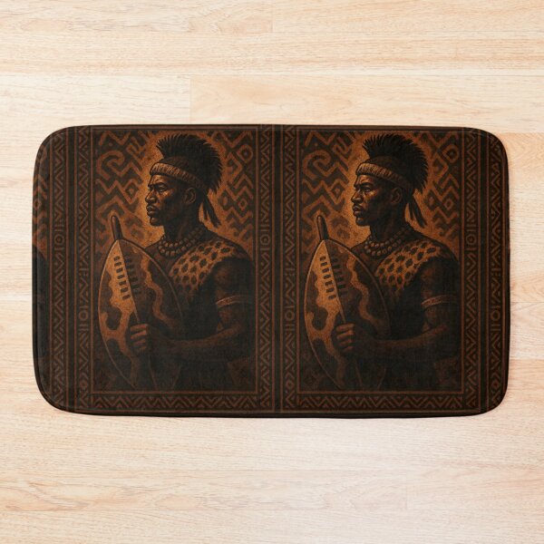 Item preview, Zulu Shield - African warrior designed and sold by DamioPolArt.