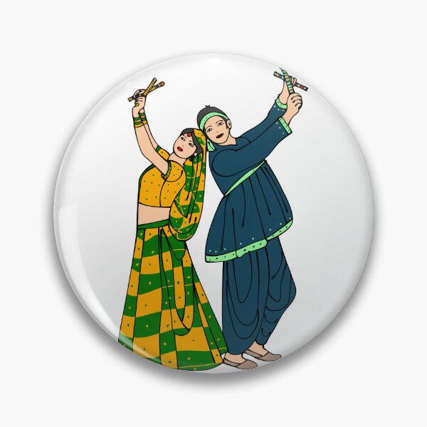 Item preview, Navaratri Dandiya Dance Celebration with Traditional Colorful Attire designed and sold by Swati's Digital Den.
