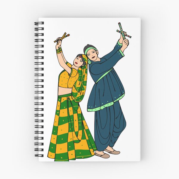 Item preview, Navaratri Dandiya Dance Celebration with Traditional Colorful Attire designed and sold by Swati's Digital Den.