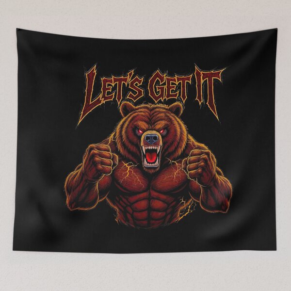 Item preview, Let's Get It - Bear Workout designed and sold by J-Shocks Designs.