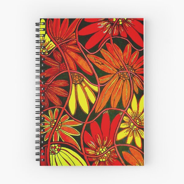 Item preview, Bright whimsical flowers designed and sold by FluffyArt2025.