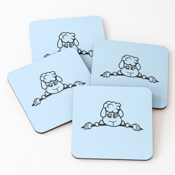 Item preview, Sheep Tired Behind Fence in Bag Sleepy Exhausted Sad designed and sold by shirt-o-mat.