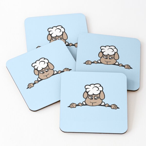 Item preview, Sheep Tired Behind Fence in Bag Sleepy Exhausted Sad designed and sold by shirt-o-mat.