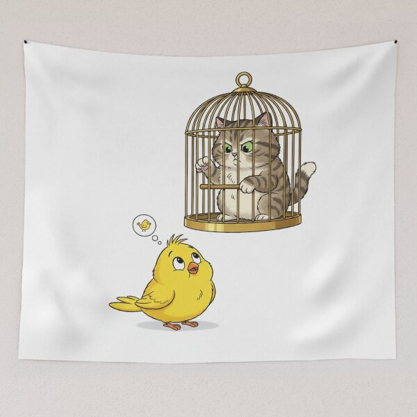 Item preview, The Bird and the Cat designed and sold by Conteceres.