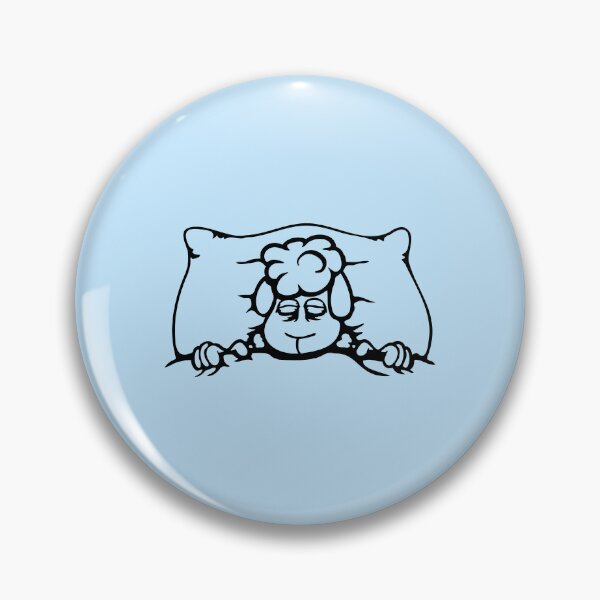Item preview, Sheep Sleeps Tired Under Bed Duvet Pillow Sleepy designed and sold by shirt-o-mat.