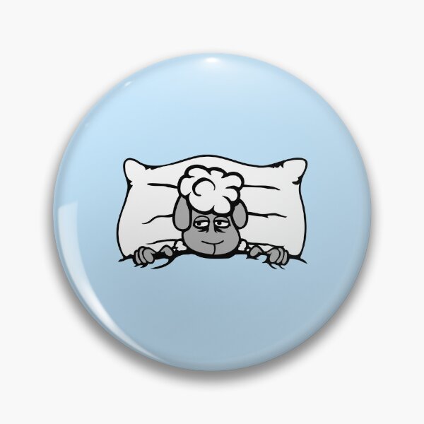 Item preview, Sheep Exhausted Tired Under Bed Duvet Pillow Sleepless designed and sold by shirt-o-mat.