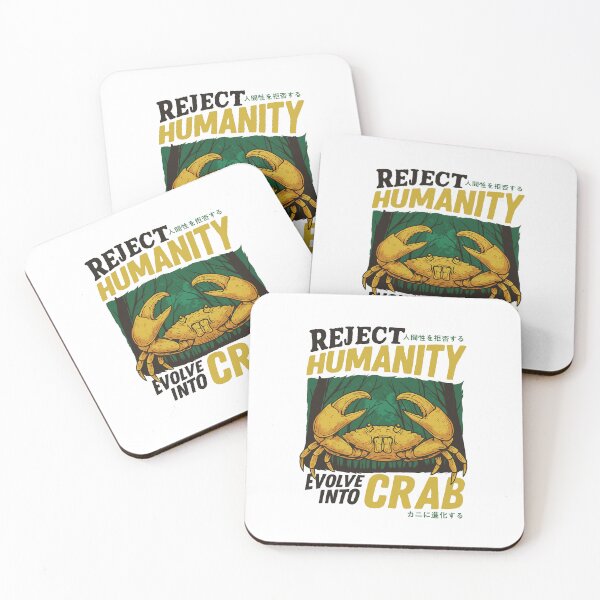 Item preview, Reject Humanity Evolve Into Crab | Funny Crab Meme Art designed and sold by Colorful-Garden.