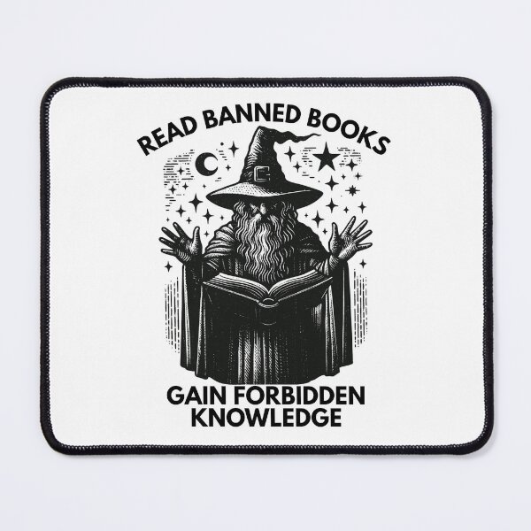 Item preview, READ BANNED BOOKS GAIN FORBIDDEN KNOWLEDGE designed and sold by SnorkleSupply.