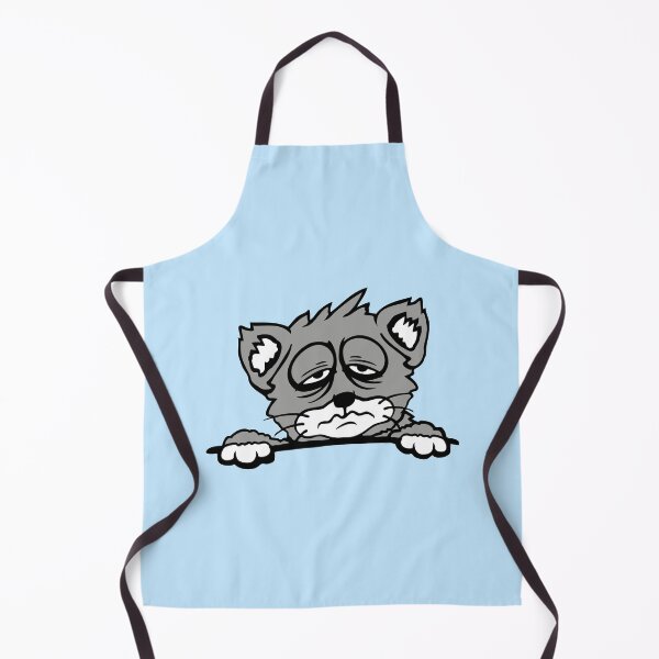 Item preview, Cat Pet Tired Behind Fence Bag Sleepy Exhausted Sad designed and sold by shirt-o-mat.