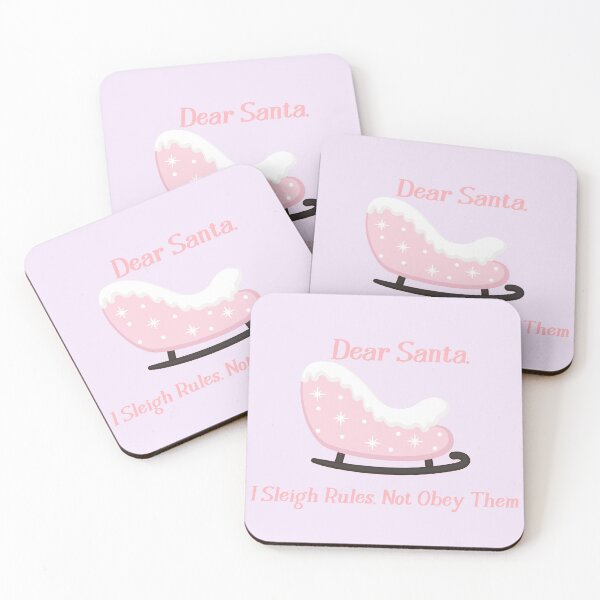 Item preview, Dear Santa I Sleigh Rules Not Obey Them Funny Brat Christmas Design designed and sold by StrictlyPride.