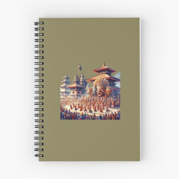 Item preview, Nepal Historic Temples and Colorful Mask Festivals in 3D Illustration,  designed and sold by PaintMeWorld.