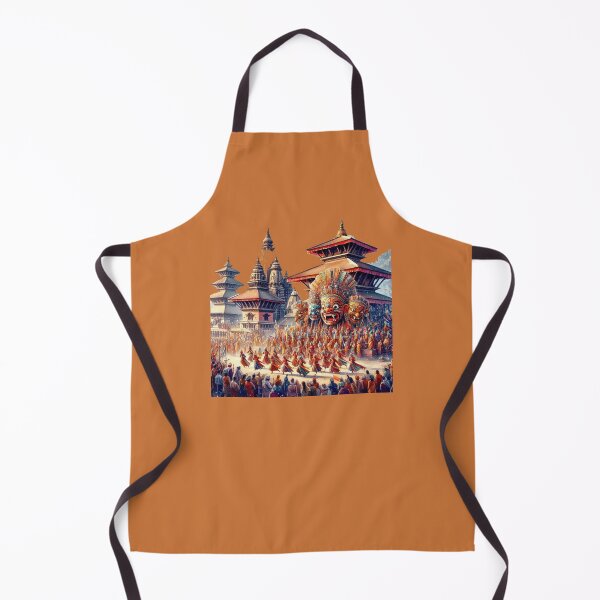 Item preview, Nepal Historic Temples and Colorful Mask Festivals in 3D Illustration, designed and sold by PaintMeWorld.