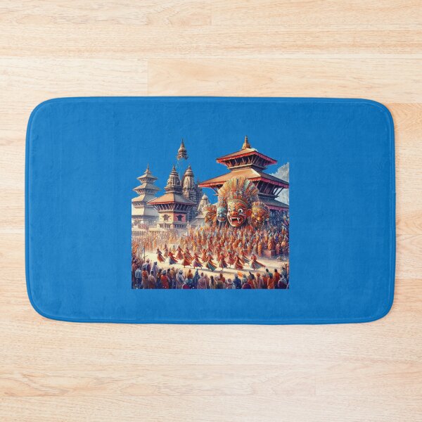 Item preview, Nepal Historic Temples and Colorful Mask Festivals in 3D Illustration,  designed and sold by PaintMeWorld.