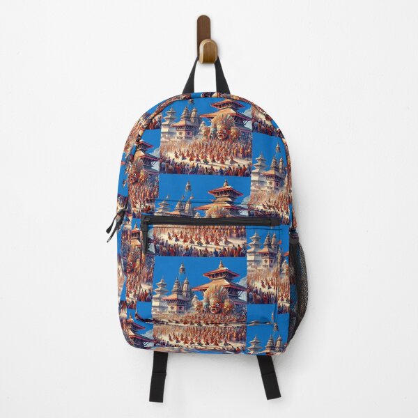 Item preview, Nepal Historic Temples and Colorful Mask Festivals in 3D Illustration,  designed and sold by PaintMeWorld.