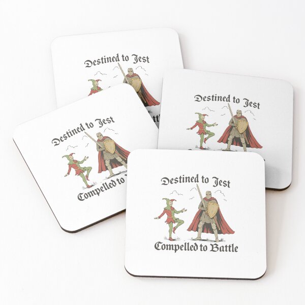 Item preview, Funny Medieval Jester & Knight | Destined to Jest, Compelled to Battle designed and sold by Colorful-Garden.