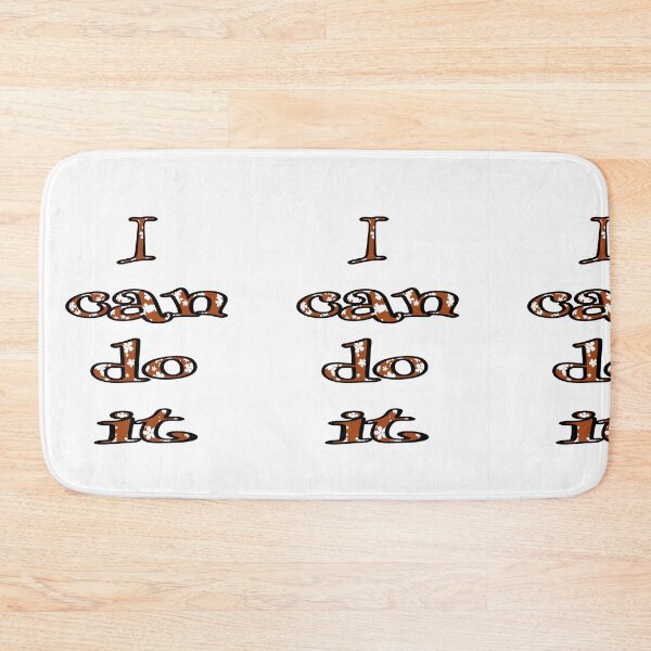 Item preview, I Can Do It Motivational Text T-Shirt designed and sold by Swati's Digital Den.