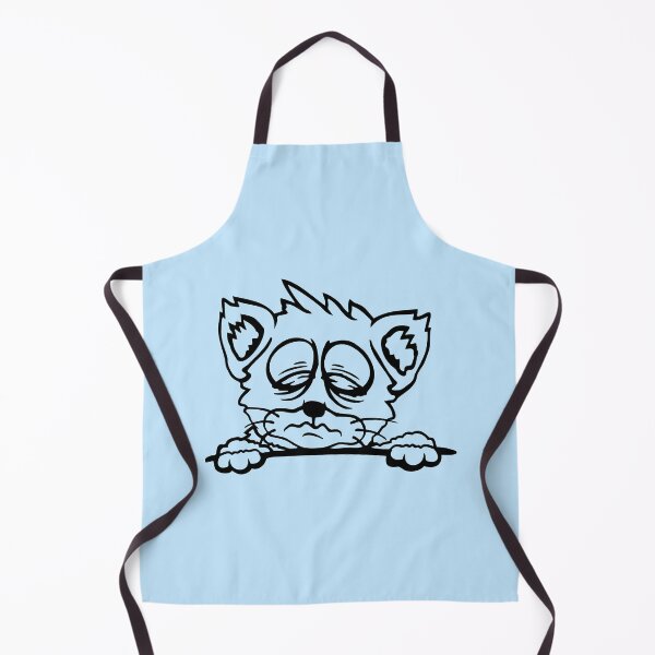 Item preview, Cat Pet Tired Behind Fence Bag Sleepy Exhausted Sad designed and sold by shirt-o-mat.