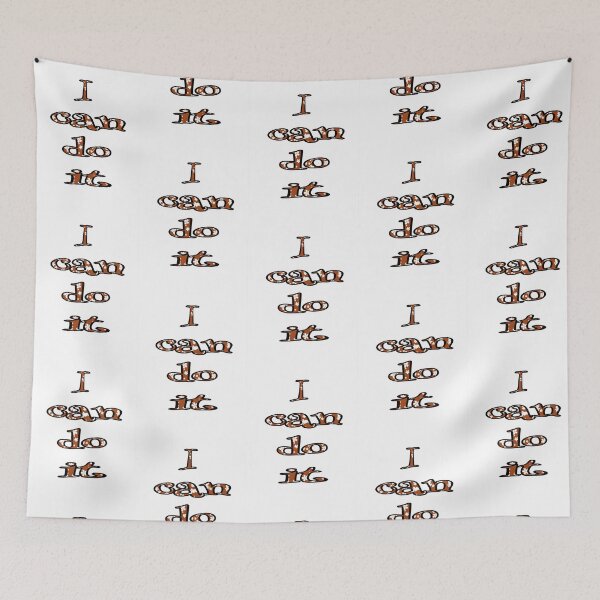 Item preview, I Can Do It Motivational Text T-Shirt designed and sold by Swati's Digital Den.
