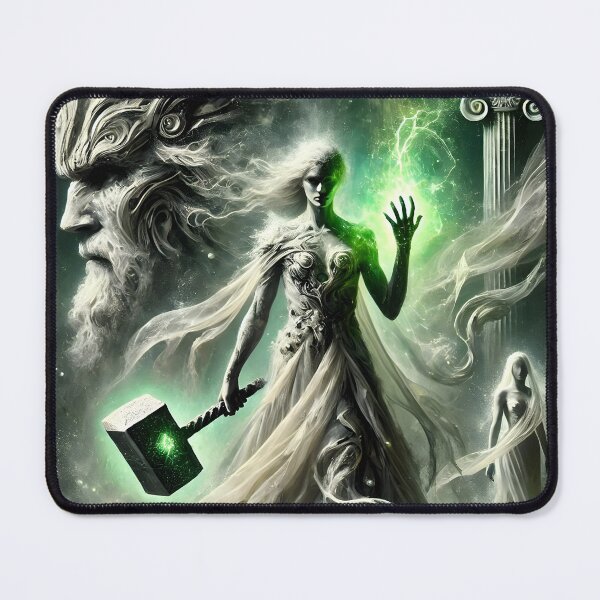 Item preview, "Thor the Bride of Giants – Mjolnir’s Retrieval | Norse Myth Fantasy Art" designed and sold by Umbra666.