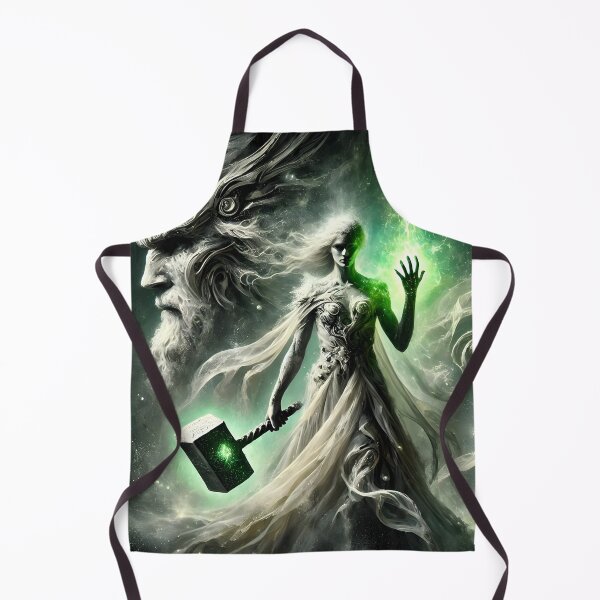 Item preview, "Thor the Bride of Giants – Mjolnir’s Retrieval | Norse Myth Fantasy Art" designed and sold by Umbra666.