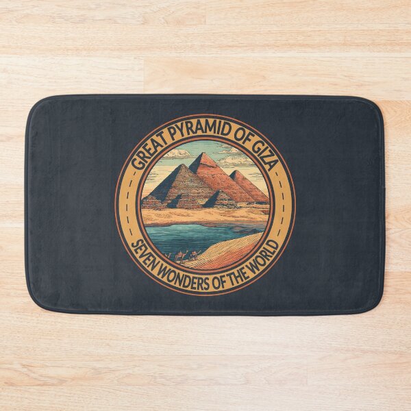 Item preview, Great Pyramid of Giza Seven Wonders of the World Badge designed and sold by KrisSidDesigns.