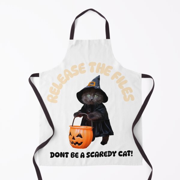 Item preview, Halloween "Release the Files, Don't be a Scaredy Cat!" funny holiday gift. designed and sold by BobaTeaBabes.