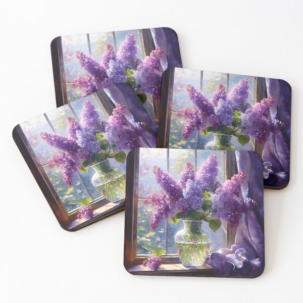 Item preview, Bouquet of lilacs at the window designed and sold by cathygwen.