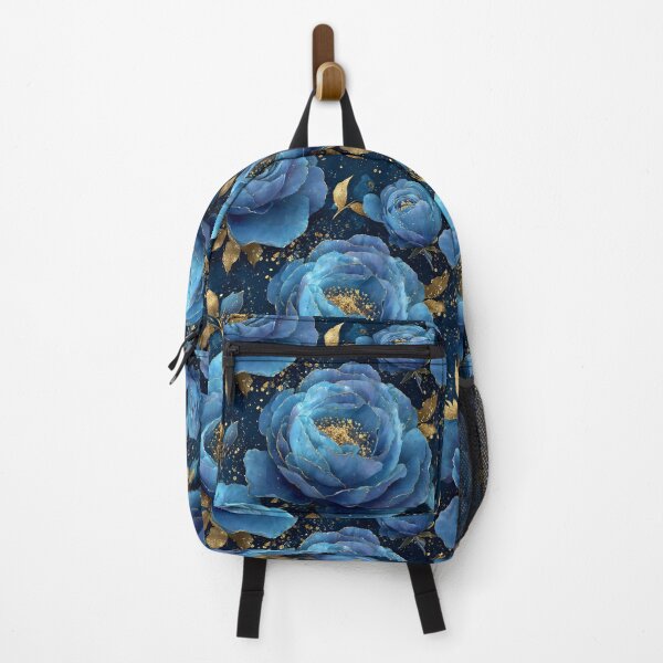 Item preview, Luxury Blue and Gold Floral Night Bloom designed and sold by Anastasiia Yurevych.