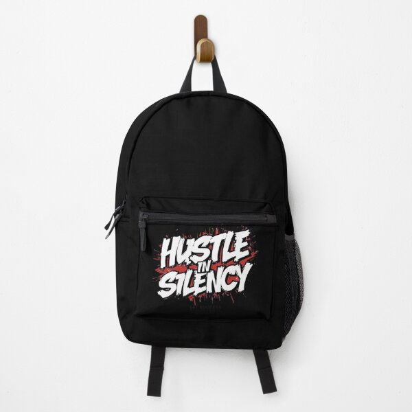Item preview, Hustle in Silence Motivational T-Shirt | Graffiti Streetwear Typography Design designed and sold by ZYNORAworld.