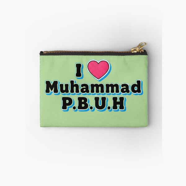 Item preview, I Love Muhammad P.B.U.H – Minimalist Islamic Sticker, Pin & Gift Design designed and sold by PunchDrop.