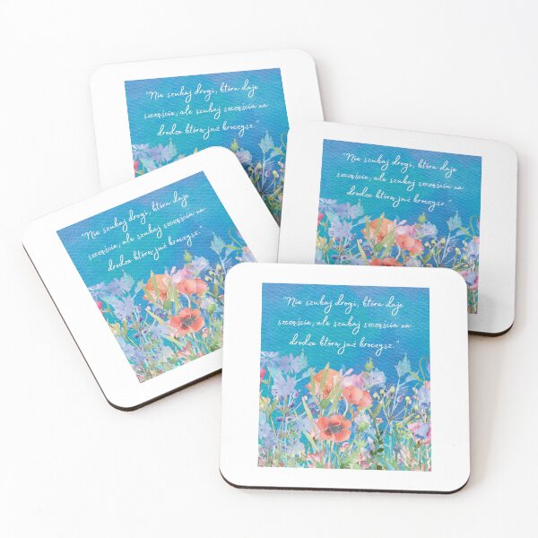 Item preview,  "Nie szukaj drogi, która daje szczęście…" – Inspirational Design  designed and sold by icreativestudio.