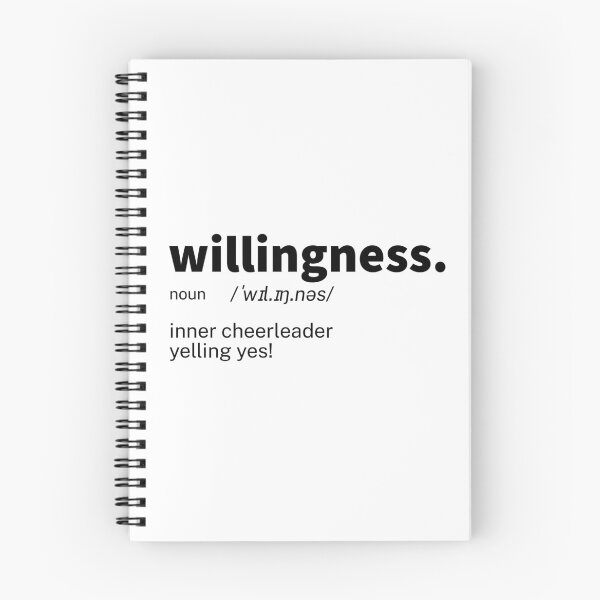 Item preview, Willingness Definition Inspirational designed and sold by IronWords.