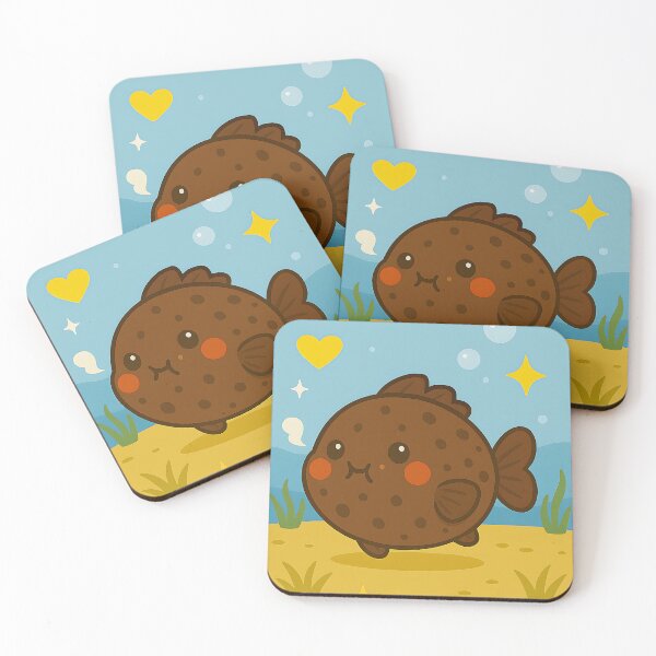 Item preview, Brownie Blowfish – Fudge Fins & Ocean Grins designed and sold by Whiskers&Waffles.