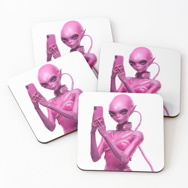 Item preview, pink alien designed and sold by Artchara..