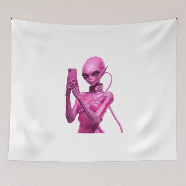 Item preview, pink alien designed and sold by Artchara..
