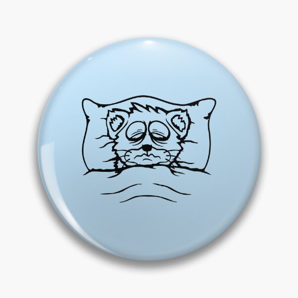Item preview, Cat Pet Exhausted Tired Bed Duvet Pillow Sleepless designed and sold by shirt-o-mat.