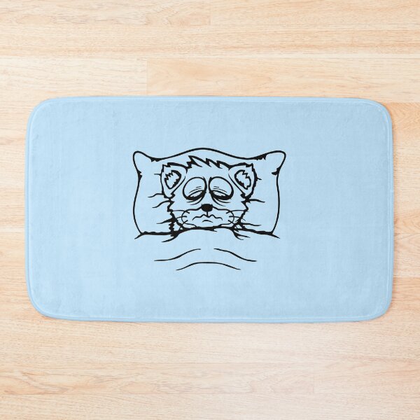 Item preview, Cat Pet Exhausted Tired Bed Duvet Pillow Sleepless designed and sold by shirt-o-mat.