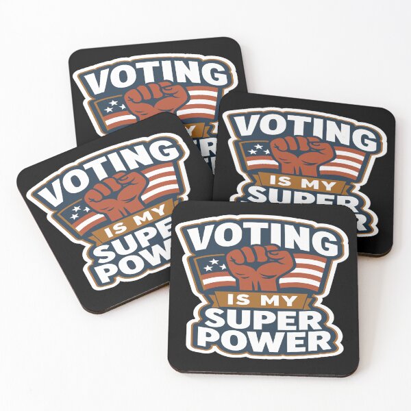 Item preview, Voting Is My Super Power American Flag designed and sold by Owcomm.