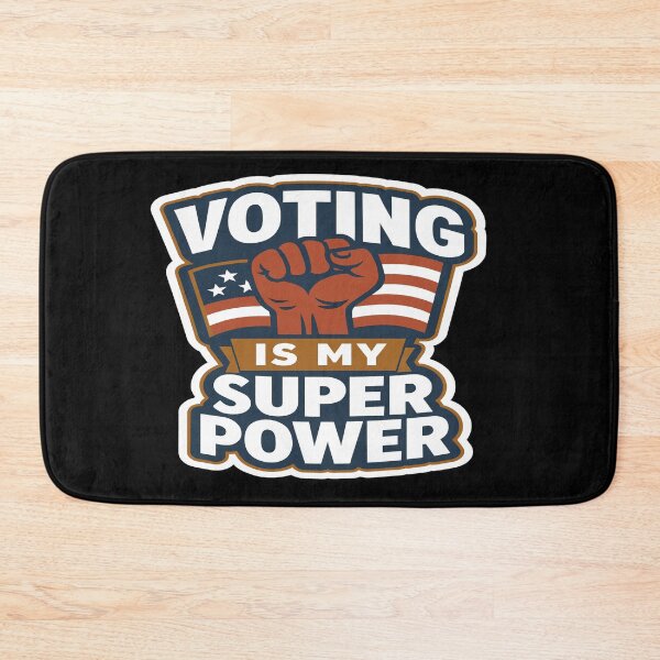 Item preview, Voting Is My Super Power American Flag designed and sold by Owcomm.