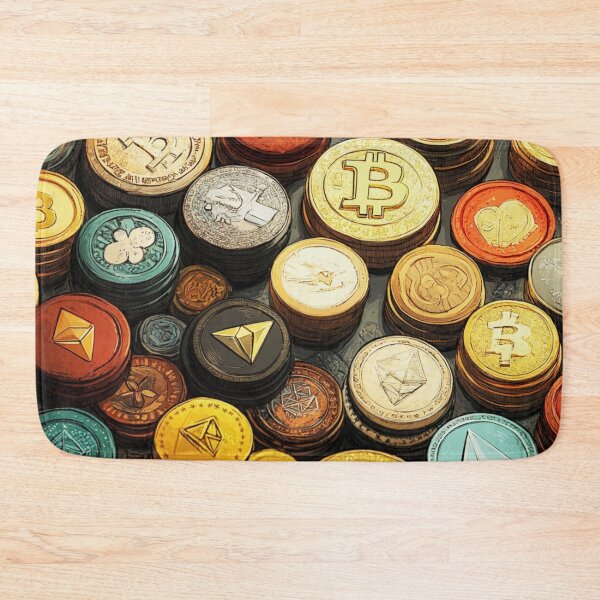 Item preview, Crypto Trading Art – Bitcoin Investor & Financial Market Illustration designed and sold by mliotard.