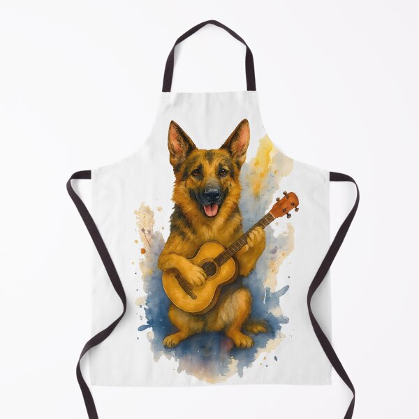 Item preview, German Shepherd playing Guitar designed and sold by Dragon Space.