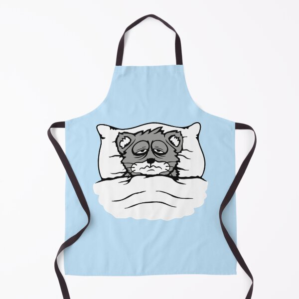 Item preview, Cat Pet Exhausted Tired Bed Duvet Pillow Sleepless designed and sold by shirt-o-mat.