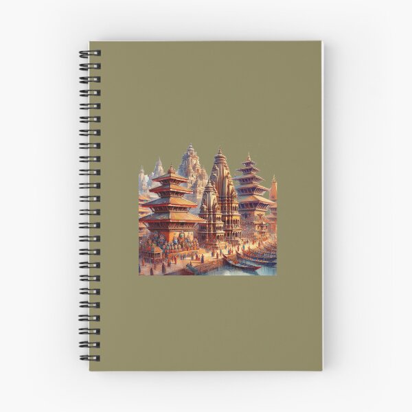 Item preview, Nepal Historic Temples and Colorful Mask Festivals in 3D Illustration,  designed and sold by PaintMeWorld.