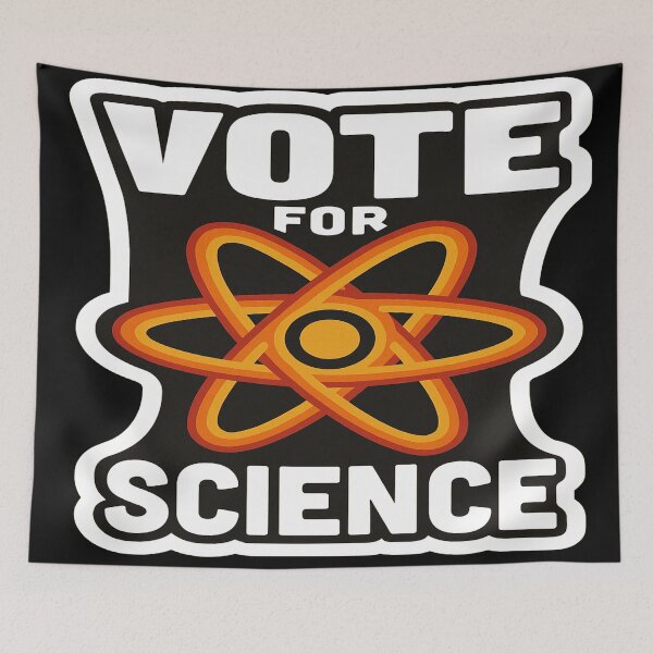 Item preview, Vote For Science Atom Symbol designed and sold by Owcomm.