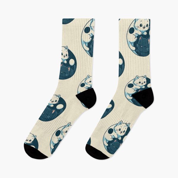Item preview, kawaii yin yang symbol kitties adorable design designed and sold by La Loca.