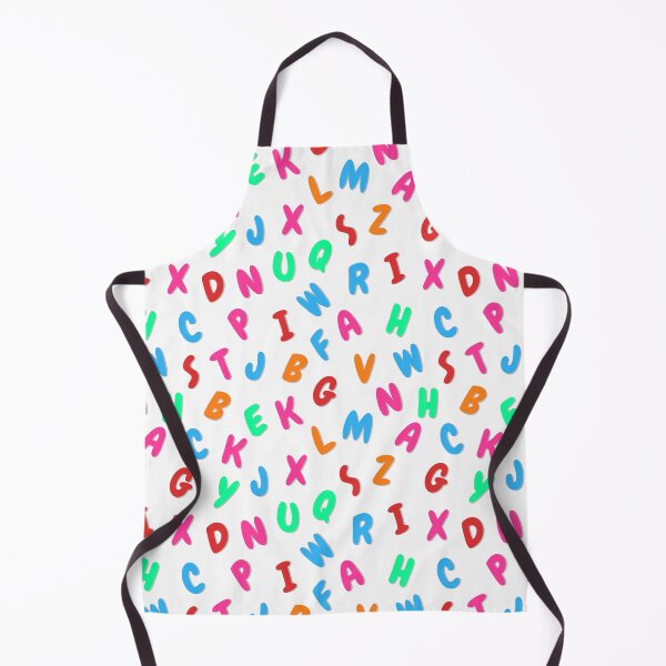 Item preview, Kids Alphabet Letter Pattern White designed and sold by Petal & Flame.