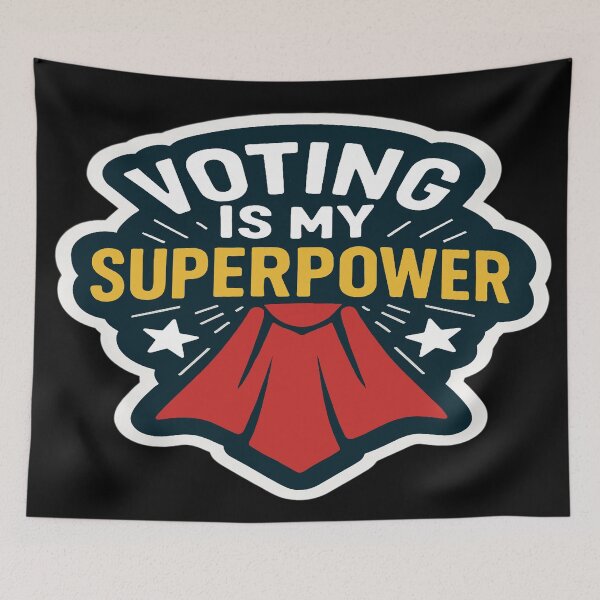 Item preview, Voting Is My Superpower Red Cape designed and sold by Owcomm.